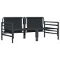 Preview: Gartenmöbel-Sets mit Kissen mit Kissen 2 pcs Anthrazit