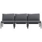 Preview: Gartenmöbel-Sets mit Kissen mit Kissen 3 pcs Anthrazit