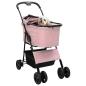 Preview: Faltbarer Haustierwagen Rosa 81 x 47 x 99 cm Oxford Stoff