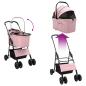 Preview: Faltbarer Haustierwagen Rosa 81 x 47 x 99 cm Oxford Stoff