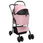 Preview: Faltbarer Haustierwagen Rosa 81 x 47 x 99 cm Oxford Stoff