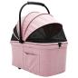 Preview: Faltbarer Haustierwagen Rosa 81 x 47 x 99 cm Oxford Stoff
