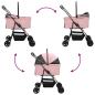 Preview: Faltbarer Haustierwagen Rosa 81 x 47 x 99 cm Oxford Stoff