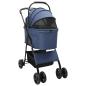 Preview: Faltbarer Haustierwagen Blau 81 x 47 x 99 cm Oxford Stoff