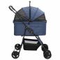 Preview: Faltbarer Haustierwagen Blau 81 x 47 x 99 cm Oxford Stoff