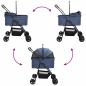 Preview: Faltbarer Haustierwagen Blau 81 x 47 x 99 cm Oxford Stoff