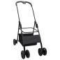 Preview: Faltbarer Haustierwagen Schwarz 81 x 47 x 99 cm Oxford Stoff