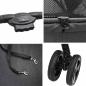 Preview: Faltbarer Haustierwagen Schwarz 81 x 47 x 99 cm Oxford Stoff
