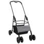 Preview: Faltbarer Haustierwagen Grau 81 x 47 x 99 cm Oxford Stoff