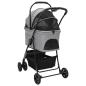 Preview: Faltbarer Haustierwagen Grau 81 x 47 x 99 cm Oxford Stoff