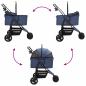 Preview: Faltbarer Haustierwagen Blau 78 x 54 x 101 cm Oxford Stoff