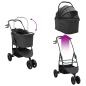 Preview: Faltbarer Haustierwagen Schwarz 78 x 54 x 101 cm Oxford Stoff