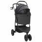Preview: Faltbarer Haustierwagen Schwarz 78 x 54 x 101 cm Oxford Stoff