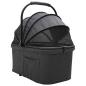 Preview: Faltbarer Haustierwagen Schwarz 78 x 54 x 101 cm Oxford Stoff