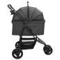 Preview: Faltbarer Haustierwagen Schwarz 78 x 54 x 101 cm Oxford Stoff
