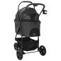 Preview: Faltbarer Haustierwagen Schwarz 78 x 54 x 101 cm Oxford Stoff