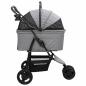 Preview: Faltbarer Haustierwagen Grau 78 x 54 x 101 cm Oxford Stoff
