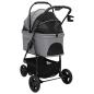 Preview: Faltbarer Haustierwagen Grau 78 x 54 x 101 cm Oxford Stoff