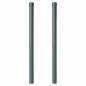 Preview: Zaunpfosten 2 pcs Grün 80 cm Pulverbeschichteter Stahl