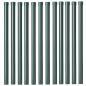 Preview: Zaunpfosten 12 pcs Grün 80 cm Pulverbeschichteter Stahl