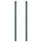 Preview: Zaunpfosten 2 pcs Grün 100 cm Pulverbeschichteter Stahl