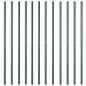 Preview: Zaunpfosten 12 pcs Grün 160 cm Pulverbeschichteter Stahl