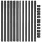 Preview: Zaunpfosten 12 pcs Grau 50 cm Pulverbeschichteter Stahl