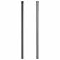 Preview: Zaunpfosten 2 pcs Grau 110 cm Pulverbeschichteter Stahl