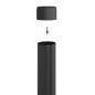 Preview: Zaunpfosten 2 pcs Grau 110 cm Pulverbeschichteter Stahl