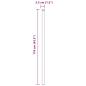Preview: Zaunpfosten 2 pcs Grau 110 cm Pulverbeschichteter Stahl