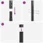 Preview: Zaunpfosten 2 pcs Grau 130 cm Pulverbeschichteter Stahl