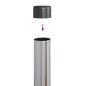 Preview: Zaunpfosten 12 pcs Silber 50 cm Galvanisierter Stahl