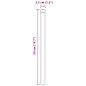 Preview: Zaunpfosten 12 pcs Silber 50 cm Galvanisierter Stahl