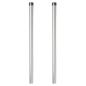 Preview: Zaunpfosten 2 pcs Silber 80 cm Galvanisierter Stahl