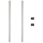 Preview: Zaunpfosten 2 pcs Silber 110 cm Galvanisierter Stahl
