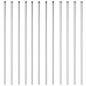 Preview: Zaunpfosten 12 pcs Silber 130 cm Galvanisierter Stahl
