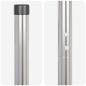 Preview: Zaunpfosten 12 pcs Silber 130 cm Galvanisierter Stahl
