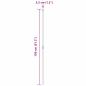 Preview: Zaunpfosten 12 pcs Silber 130 cm Galvanisierter Stahl