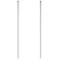 Preview: Zaunpfosten 2 pcs Silber 200 cm Galvanisierter Stahl