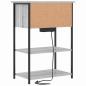 Preview: Nachttisch Grau Sonoma 55 x 31 x 76 cm Holzwerkstoff