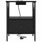 Preview: Nachttisch 2 pcs Schwarze Eiche 41,5 x 40,5 x 55 cm