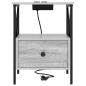 Preview: Nachttisch 2 pcs Grau Sonoma 41,5 x 40,5 x 55 cm Holzwerkstoff