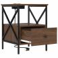 Preview: Nachttisch 2 stk. Braun Eichen-Optik 41,5 x 40,5 x 55 cm