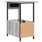 Preview: Nachttisch Grau Sonoma 60 x 30 x 61 cm Holzwerkstoff