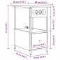 Preview: Nachttisch Braune Eiche 60 x 30 x 61 cm Holzwerkstoff