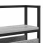 Preview: Stauraum-Kopfteil mit Kopfteil mit Speicher Grau Sonoma 80 cm Holzwerkstoff