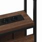 Preview: Stauraum-Kopfteil mit Kopfteil mit Speicher Braune Eiche 80 cm Holzwerkstoff