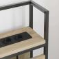 Preview: Stauraum-Kopfteil Sonoma Eiche 135 cm Holzwerkstoff