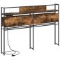 Preview: Stauraum-Kopfteil Räuchereiche 135 cm Holzwerkstoff