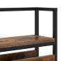 Preview: Stauraum-Kopfteil Räuchereiche 135 cm Holzwerkstoff